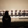 Assistant Director Shelley Wayne oversee Revels rehearsal